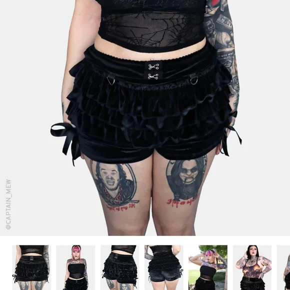 Black Velvet Rosemary Bloomers - Picture 2 of 3